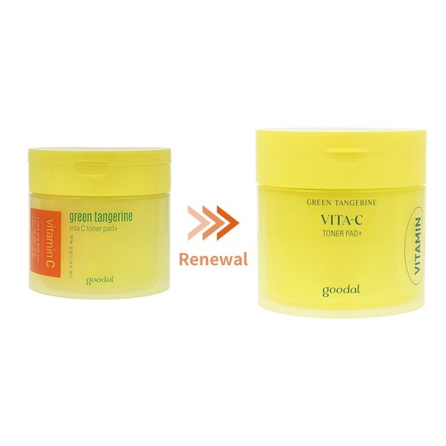 Goodal Green Tangerine Vita C Toner Pad 70 sheets 140ml K-beauty vitamin C moist - Picture 5 of 5