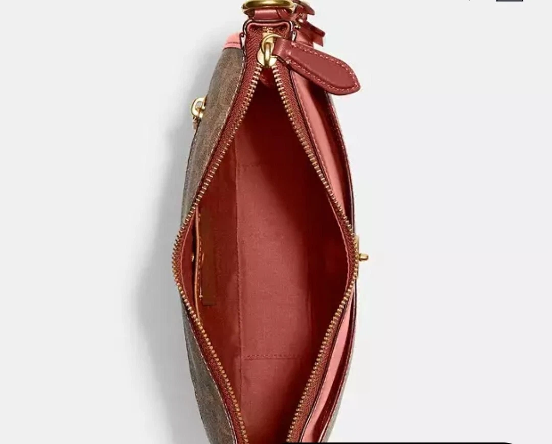 Borsa a tracolla Coach Chaise in tela firmata