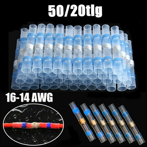 50/20 tlg Lötverbinder Schrumpfverbinder Kabelverbinder Stoßverbinder 1.5-2.5mm² - Bild 1 von 12