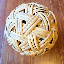 Rattan Sepak Takraw Ball Woven Wicker Ball 6 inch Decor or Play