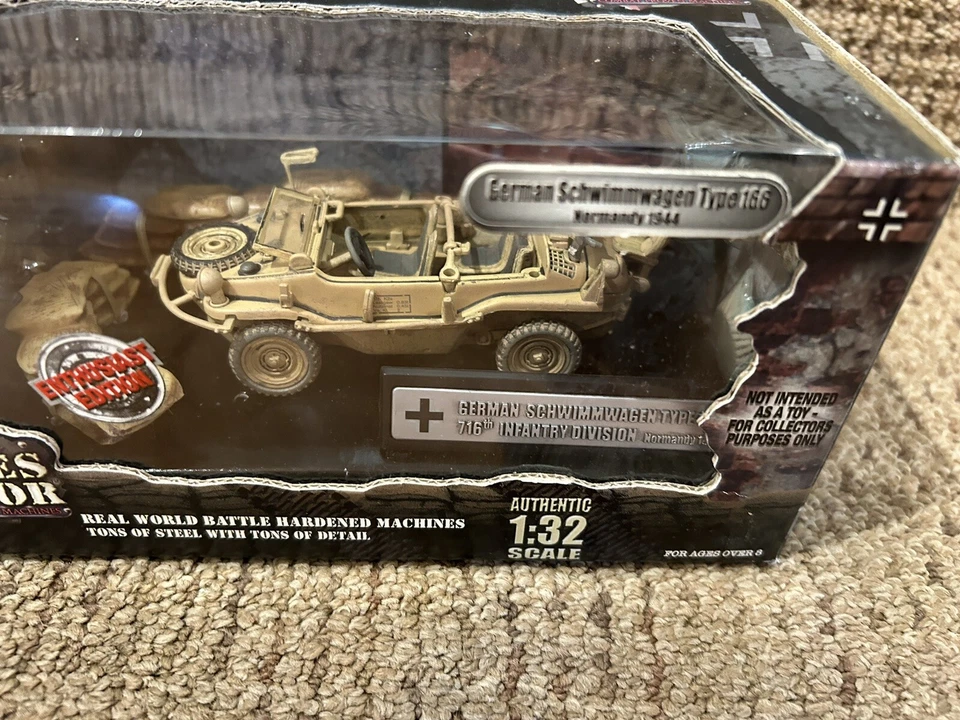 Unimax Forces of Valor 1:32 German Schwimmwagen Type 166 Normandy 1944 No 82001 - Image 3 of 4