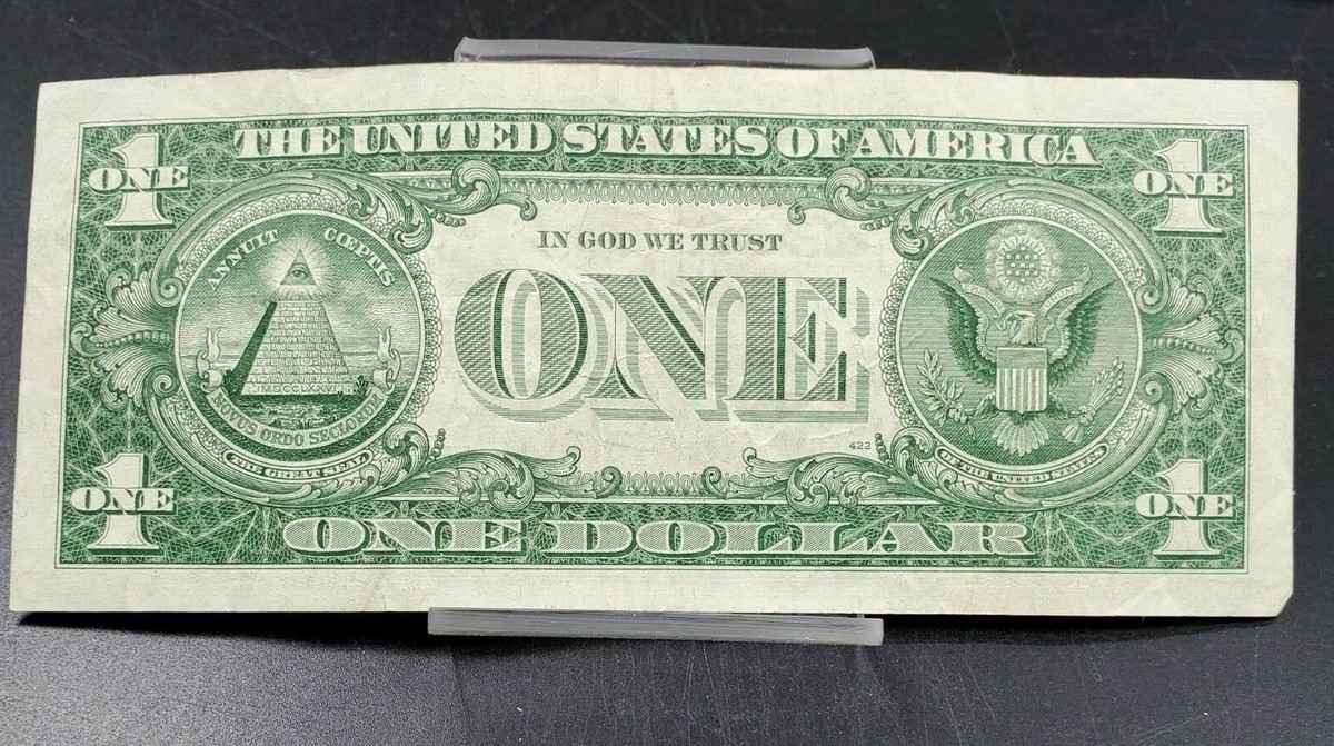 1957 B $1 Silver Certificate US Note Bill TRIPLE Repeat Serial