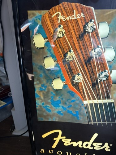 Fender Akustikgitarre beleuchtetes Werbeschild - Bild 5 von 14
