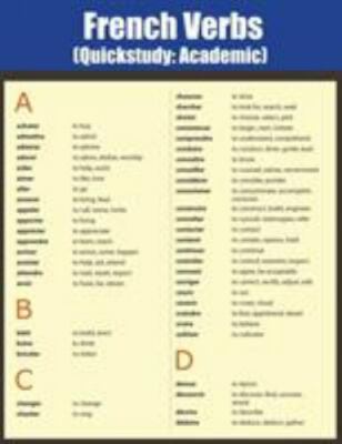 French Verbs by Charts, Quick, Brand New, Free shipping in the US