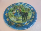 Vintage tin Ohio Art Little Red Riding Hood plate doll dishes