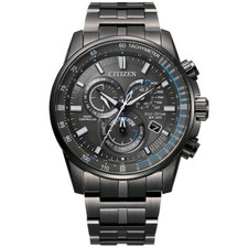 Citizen Eco Drive PCAT Chronograph Black Ion Plating Watch CB5887-55H Men