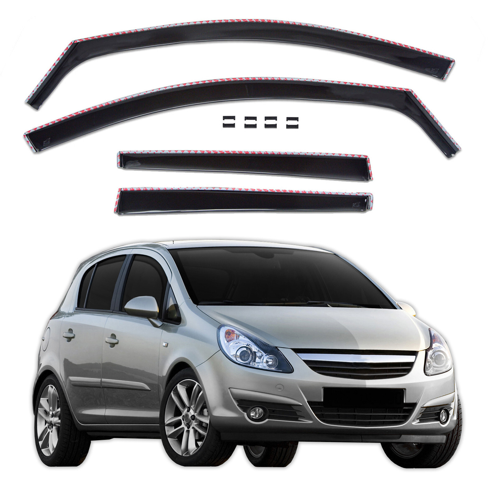 Déflecteurs d'air Opel Corsa D E 2006 à 2019 kit de ventilation aérodynamique