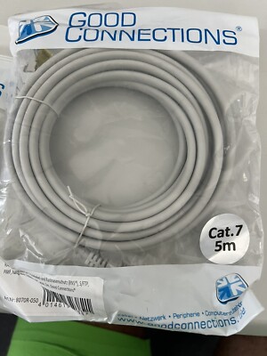 Good Connections Patchkabel Netzwerkkabel Cat7 S/FTP RJ45  5m grau