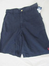 NWT POLO RALPH LAUREN KIDS CHINO SHORTS, 100 COTTON, NAVY, SIZES 18 , 20