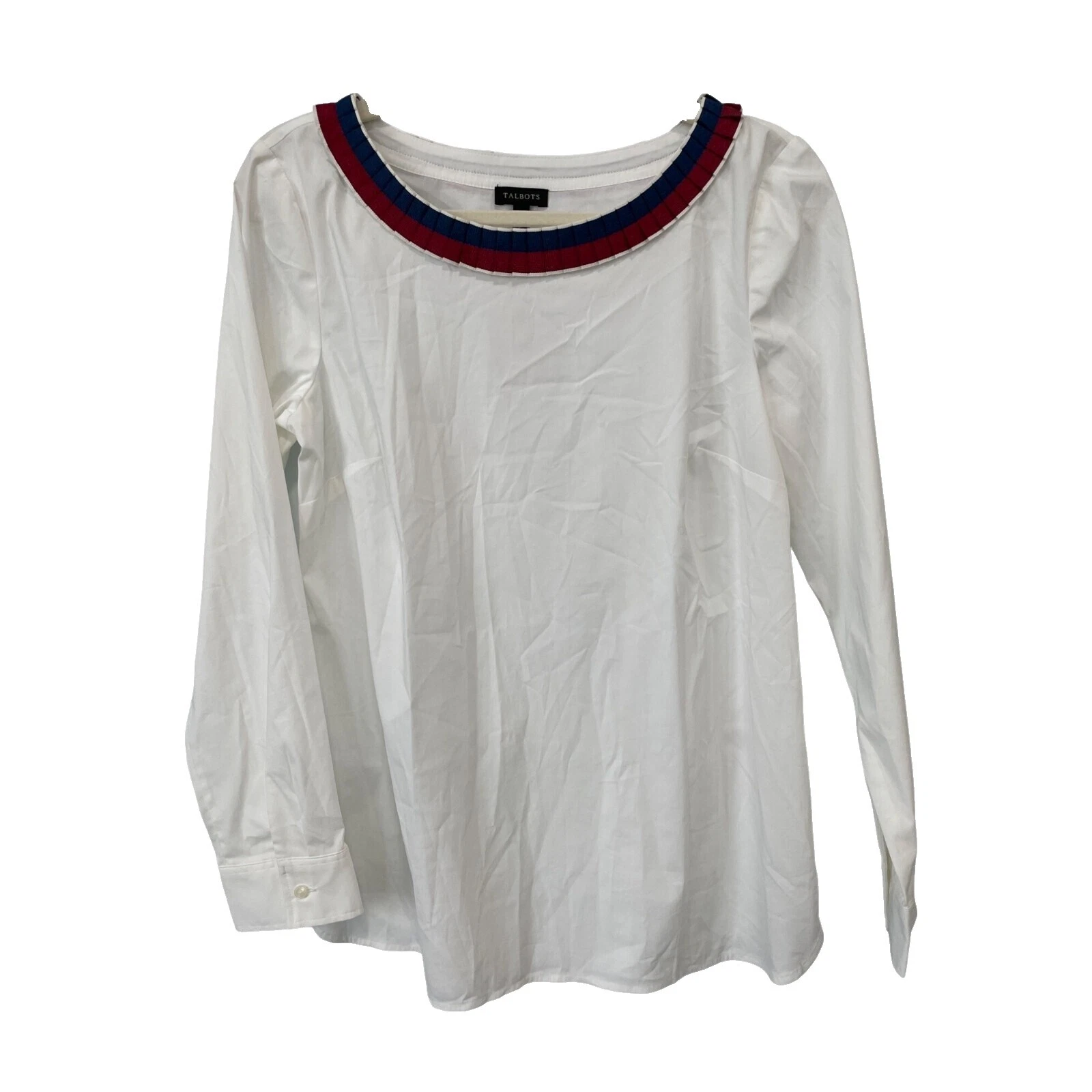 Camisetas blancas Talbots Mezcla de algodón para mujeres