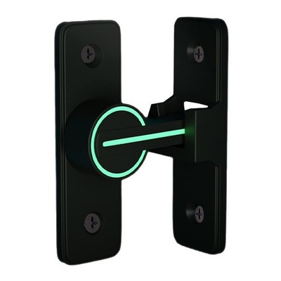 TIYPKE Barn Door Locks and Latches 90 Degree - Luminous Black Anti-Theft Slid...