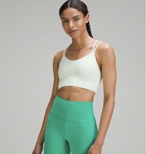Lululemon Like a Cloud Longline Bra B/C Kohlrabi Green Size 8 NWT