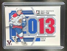 2013 In The Game Draft Prospects Curtis Lazar Draft Year Jersey MEM Vault 1/1 SP