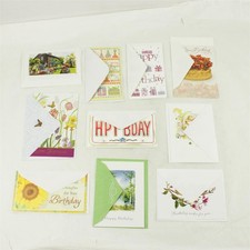 Lot of 10 Birthday Cards  Envelopes Assorted New Unused
