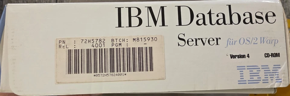 RARITÀ - IBM PC Database Server per OS/2 Warp 4.01, tedesco - Immagine 4 di 4