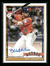 2026 Topps 1991 Topps Baseball 35th Anniversary Brice Matthews Auto #91A-BM