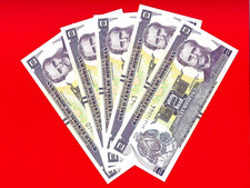 5x HONDURAS 2 LEMPIRA 2014 UNC
