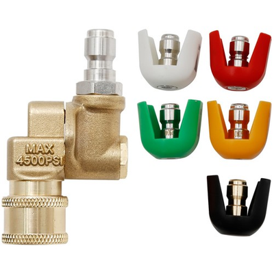 #ad Pressure Washer Nozzle Tips Set with Pivoting Coupler Kit Replacement for Su... $25.01