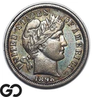 1898-S Barber Dime Lovely Toner! Choice AU++