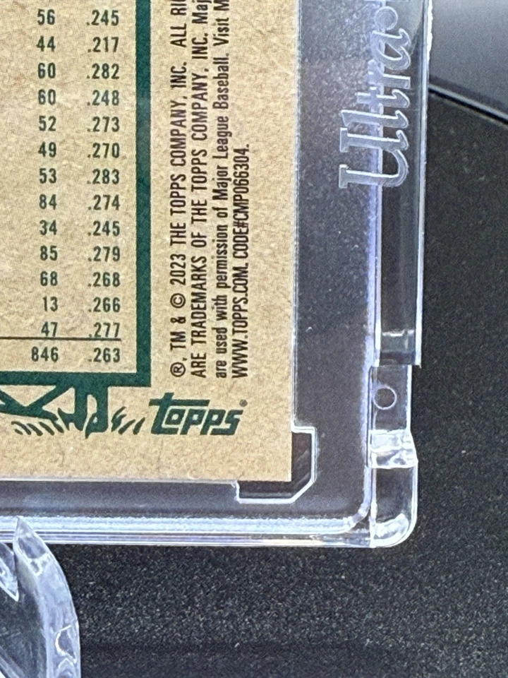 2023 Topps Archives Fan Favorite DEVON WHITE ~ Lámina Dorada Auto/50 ~ Azulejos Foto 4 de 4