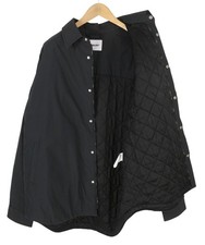 Giubbotto Padded In Cotone Da Uomo M Nero Scozzese RRP799