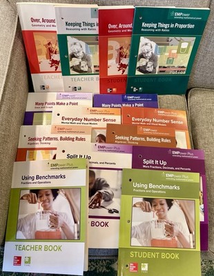 EMPower Math Textbooks McGraw Hill Teacher & Student GED HiSET Home School 14pcs
