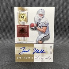 Upper Deck SP Chirography Autographed /699 Zach Miller Raiders RC