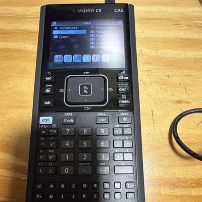 Texas Instruments TI-Nspire CX CAS Grafischer Rechner, großer LCD, Schwarz