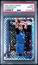 2025 TOPPS CHROME X-FRACTOR #251 COOPER FLAGG PSA 10