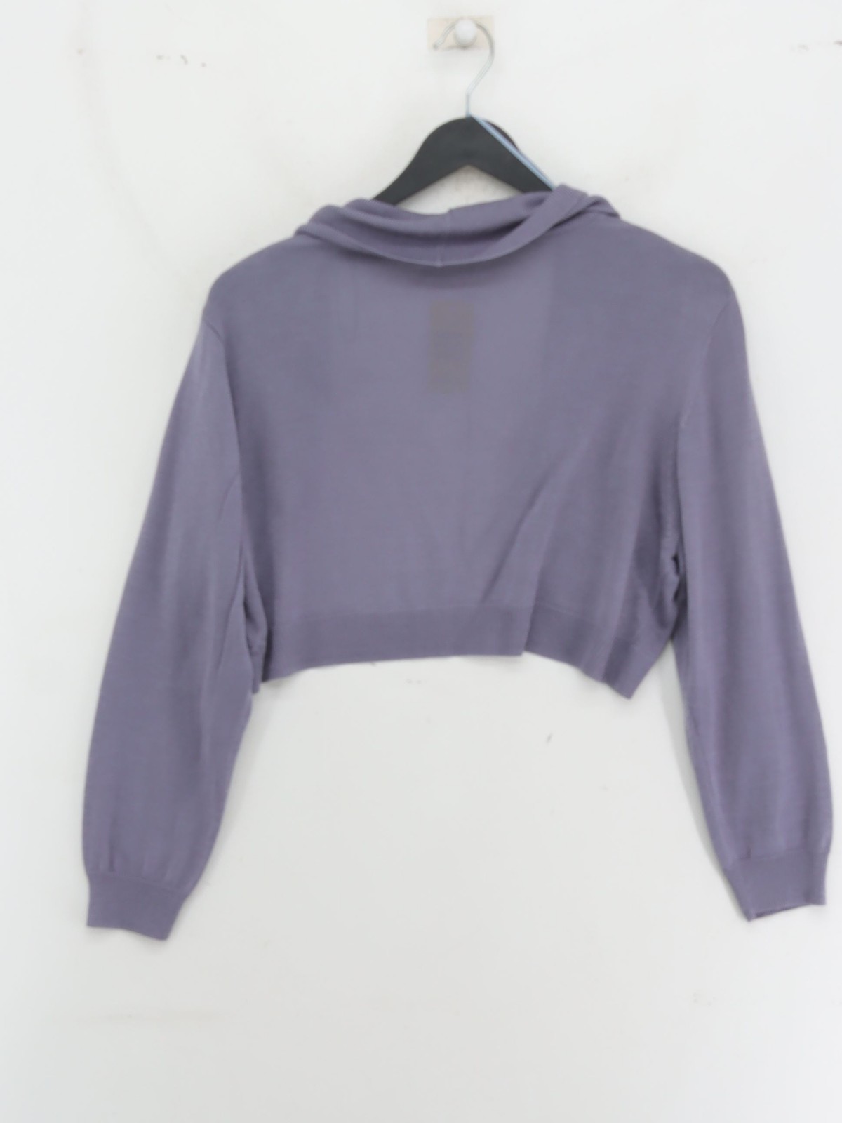 Monsoon Women's Cardigan L Grey Viscose with Acrylic V-Neck Cardigan