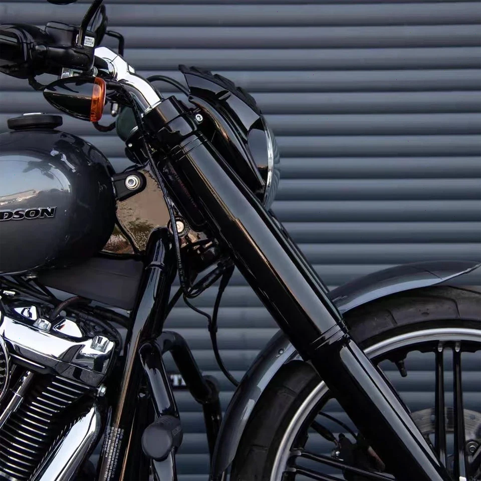 CNC Fork Protector Sleeve One-Piece FOR Harley Softail FXBR Breakout 2018-2025 - Image 2 of 4