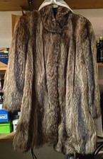 Pelliccia vintage in vera pelliccia di marmotta taglia unica