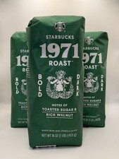 NEW Starbucks 1971 Roast 2026  Whole Bean Coffee  1lb LOT of 3
