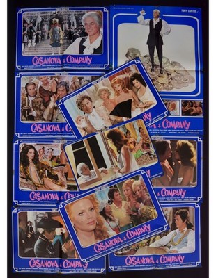 Fotobuste CASANOVA E COMPANY Tony Curtis Sylva Koscina Berenson Ekland F402