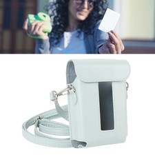 Smartphone Printer Case with Shoulder Strap PU Retro Stylish Scratch Resistant