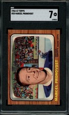 1966 Topps Hockey #20 Marcel Pronovost Leafs SGC 7 NM LOOK! SV