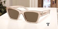 TORY BURCH TY7186U 195473 Transparent Brown Dark Brown 53 mm Women's Sunglasses