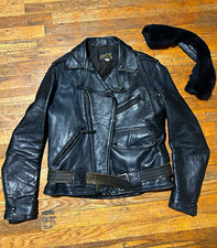 Buco Men s Black Leather Biker Motorcycle Jac...