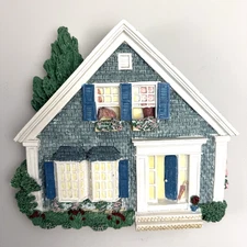 Michael's Limited Deja Vu 3D Wall Plaque W/COA Cape Cottage 1442 Signed VTG 1996