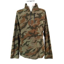 Starter Men's jacket sweater camo fleece pullover XL extra large 1/4 zip