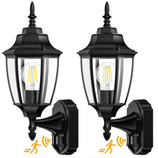 Outdoor Wall Sconce, 2-Pack Dusk to Dawn Motion Sensor Exterior Lights