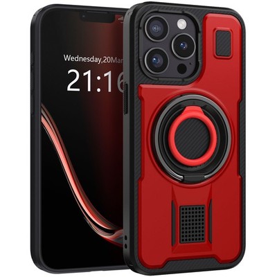 For Apple iPhone 13 Pro Max/Pro/13 Rubber Ring Bracket Case Shockproof Cover