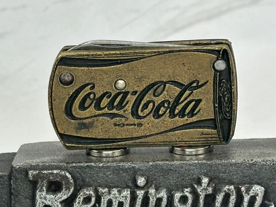 Винтажный нож для банки с газировкой Coca Cola Cola Colonial Providence, Род-Айленд, США, латунный карман - Изображение 4 из 4