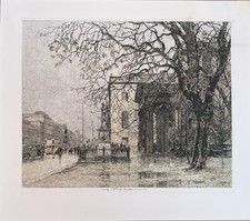 Luigi Kasimir: "Neue Wache Berlin" – Original Farbradierung, handsigniert