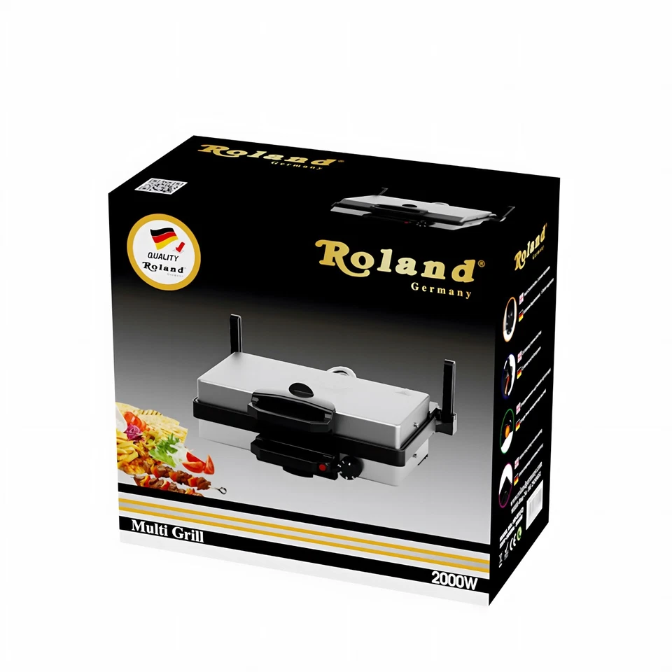 Roland Multigrill Lahmacun Sandwichmaker Toaster TEFLON - Bild 4 von 4