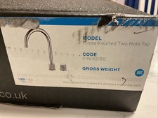 1810 Company Finire Knurled Two Hole Tap For Kitchen Sink