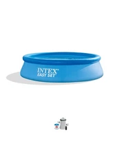 Intex 10 X 30 Easy Set Above Ground Swimming Pool W/ Filter Pump 28121EH