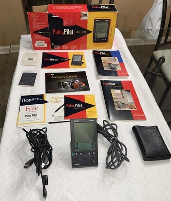 1997 Palm Pilot Professional PDA & Modem x US Robotics 
