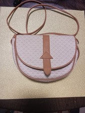 Vintage LIZ Claiborne Shoulder Or Crossbody Tan And Beige Purse.