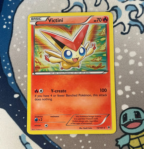 Victini 15/101 Holo Rare Black & White Noble Victories Pokemon Card 2011 LP/NM